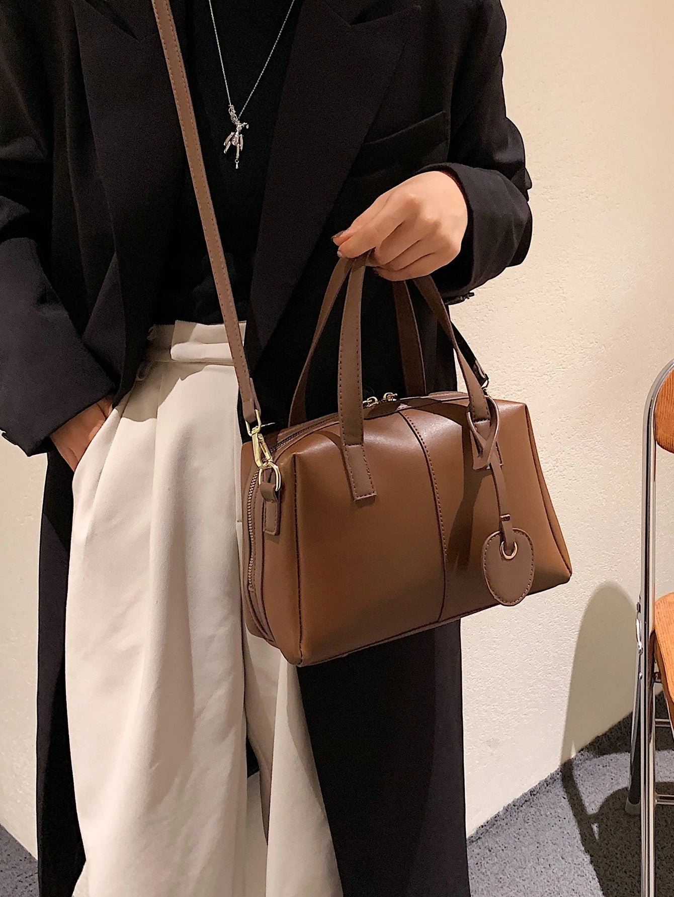 Double Handle Boston Bag